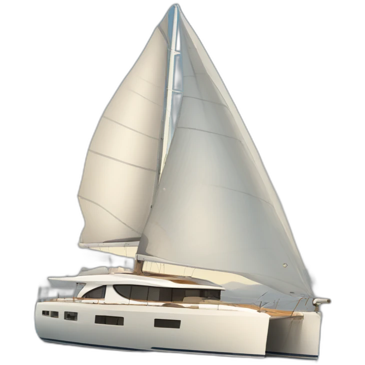 Très beau yacht de luxe à voile  emoji