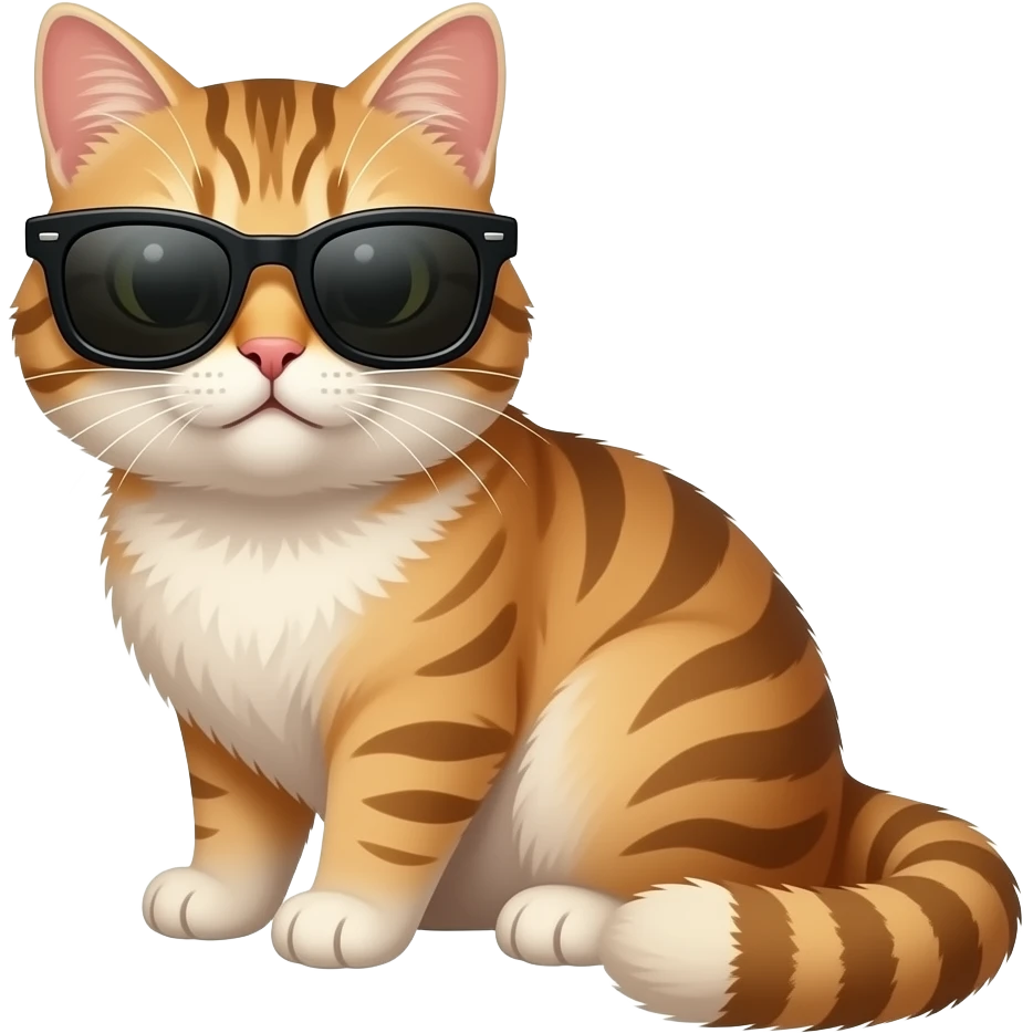 Cat wearing sunglasses emoji
