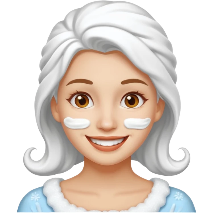 white icing on woman emoji
