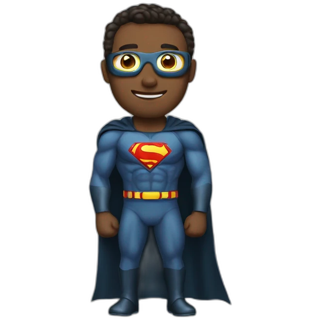 business man as superhero 1 emoji