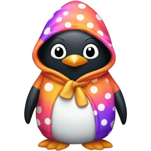 Penguin with hoodie emoji