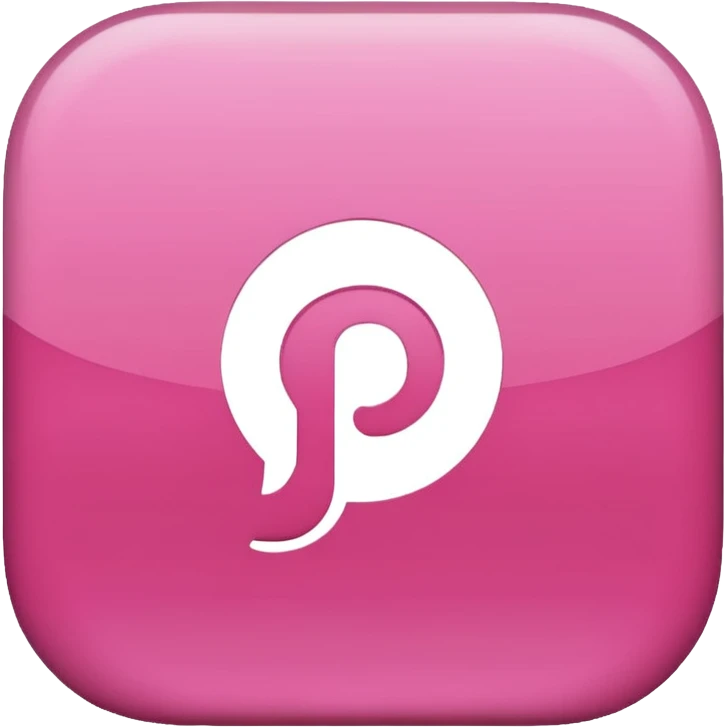 pink pintrest p logo emoji