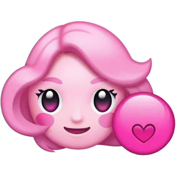 pink identification emoji