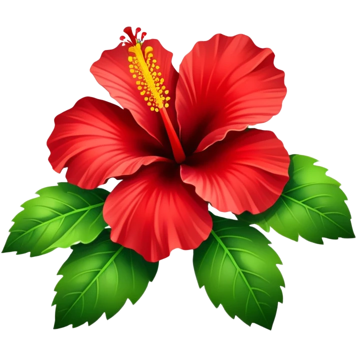 Blud hibiscus flower  emoji