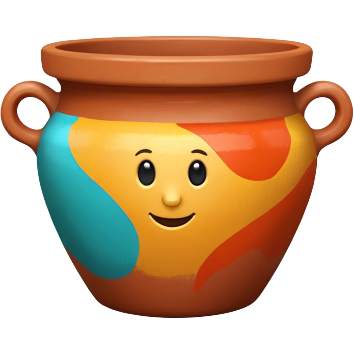 Painted Clay Pot emoji