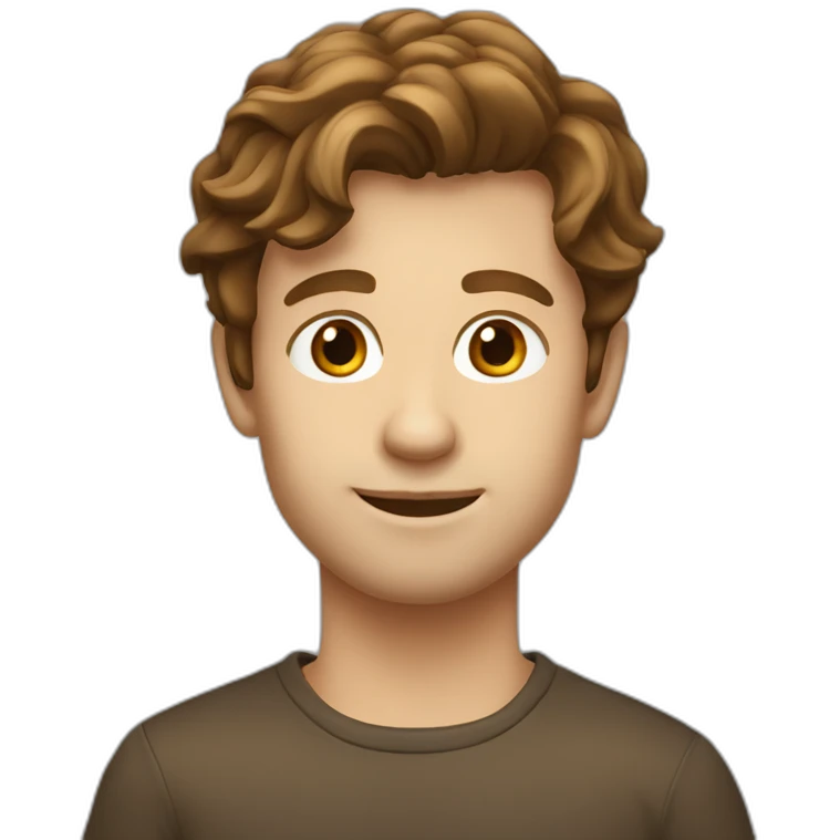 stijn thijssen with brown hair emoji
