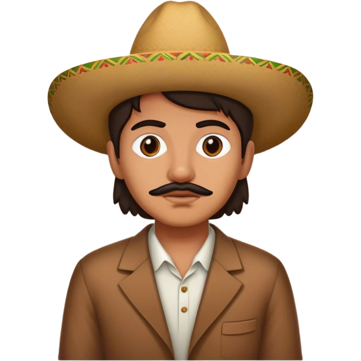 Mexican person on wall emoji