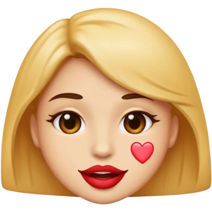 Flirting emoji with 🫦 lips emoji