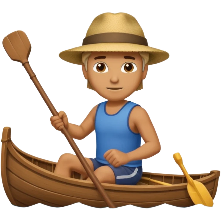 man rowing boat emoji