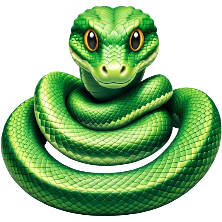 green snake skin print emoji