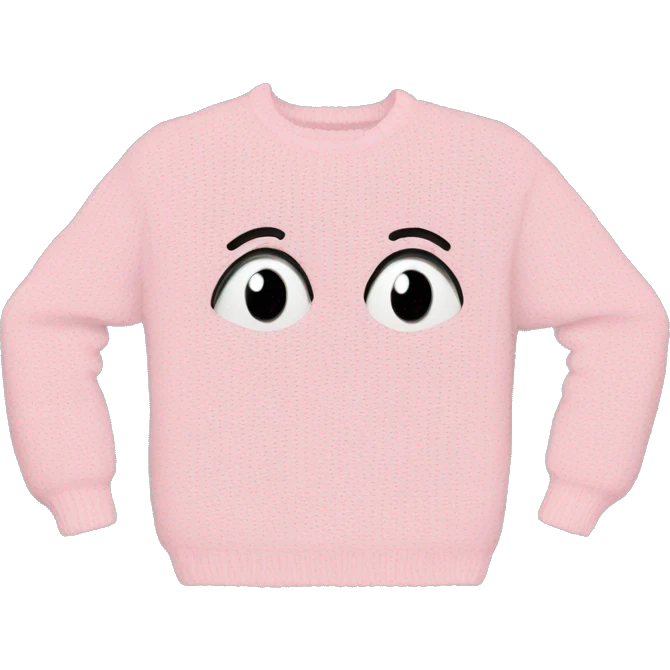 Light pinky oversized sweater emoji