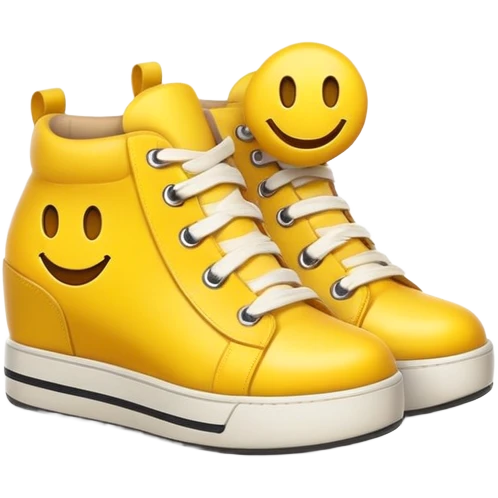 Smiley face wearing shoes emoji