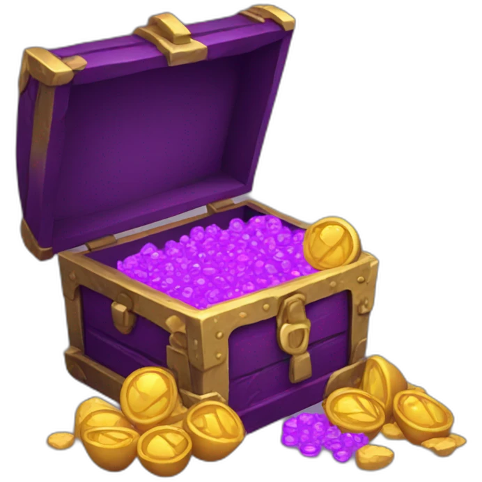 assets kit treasure golden purple emoji