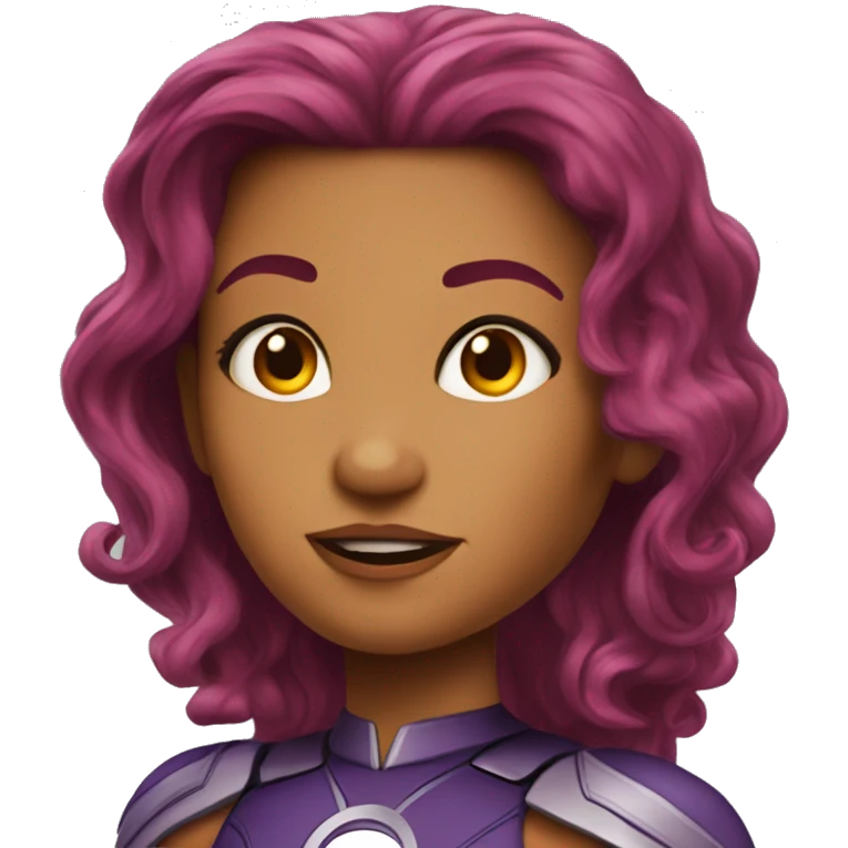 dc comics starfire emoji