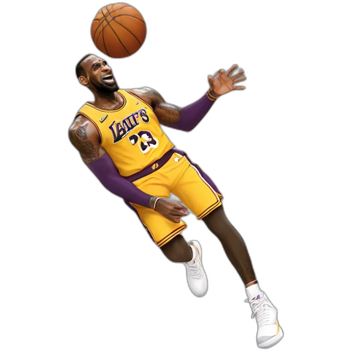 Lebron jame dunk emoji