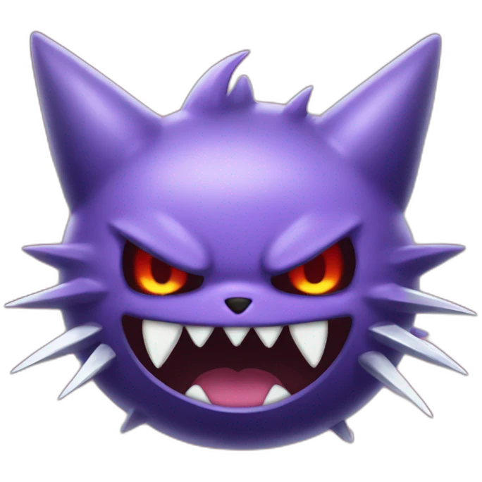 gengar pokemon and hello kitty emoji