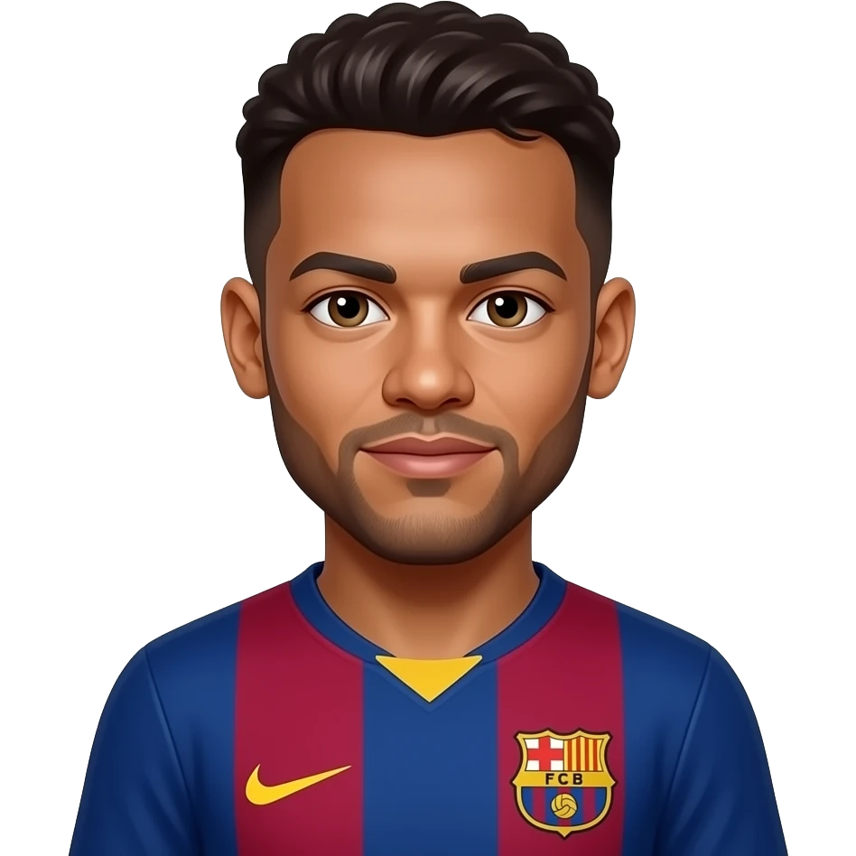 Neymar con la camiseta del Barça emoji