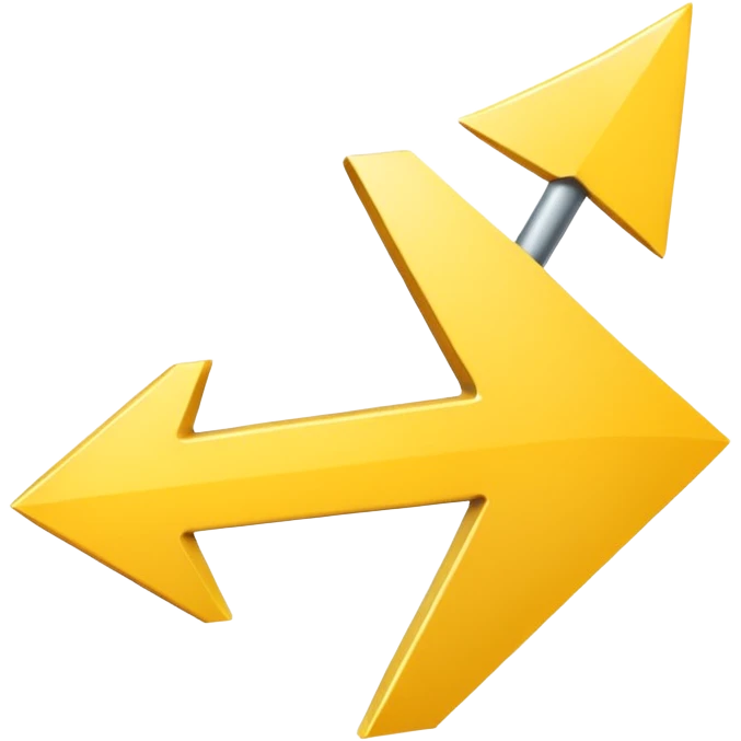 A yellow (#EBAA3C) arrow pointing to the right emoji