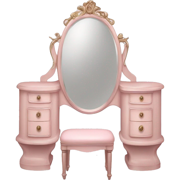 pale pink Vintage vanity emoji