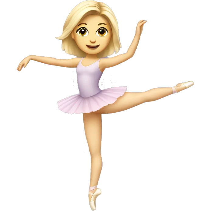 Ballett dancer female blond, no pink emoji