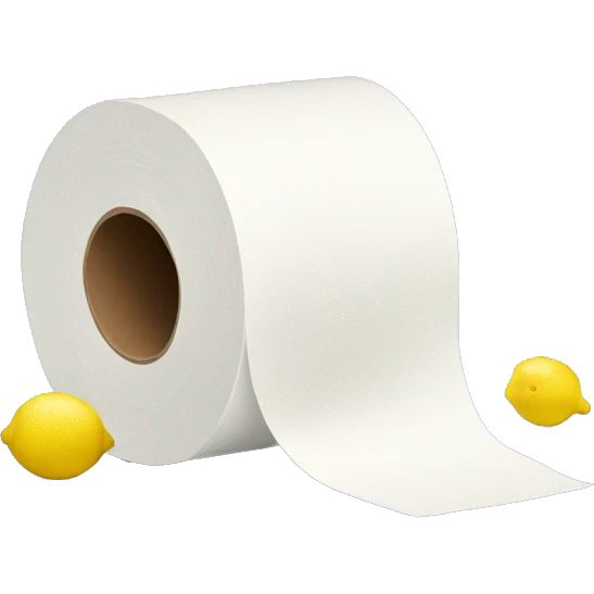 toilet paper with lemon  emoji