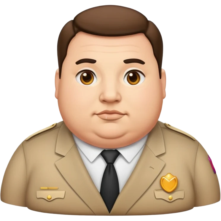 photorealistic fat official emoji