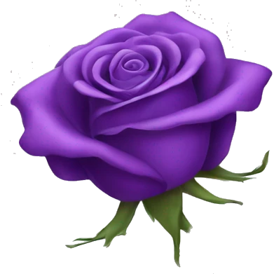 Purple rose emoji