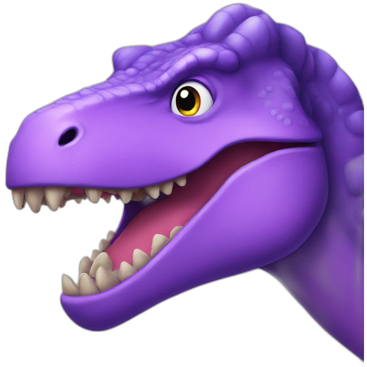 big purple dinosaur emoji
