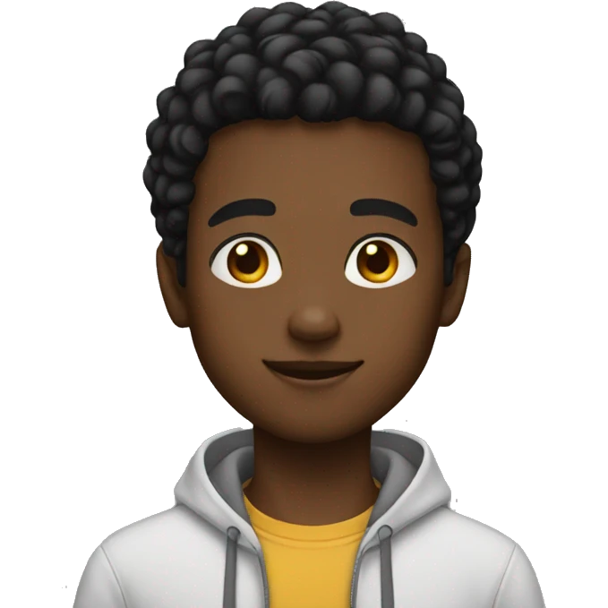 Boy black hari emoji