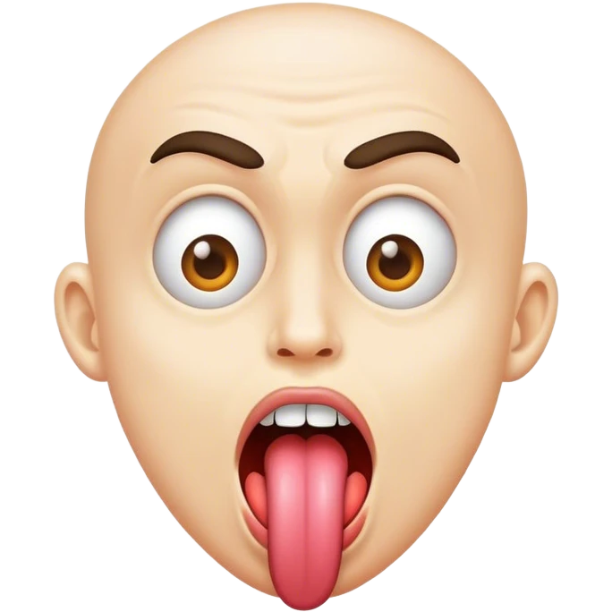 Crazy tongue emoji