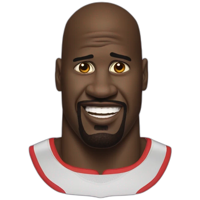 Shaquille O’Neal funny face emoji