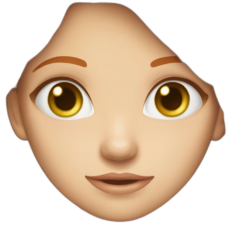 Une fille rousse yeux verts emoji