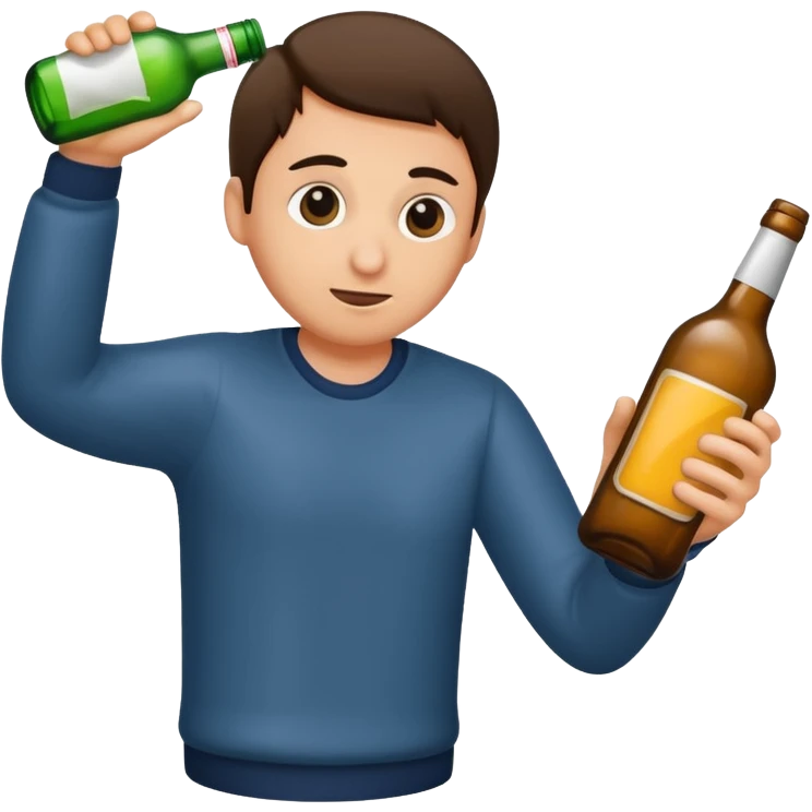 Stealing booze emoji