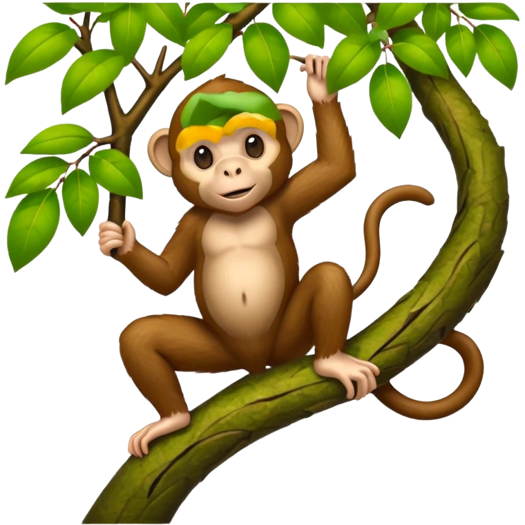 monkey climbing a tree emoji