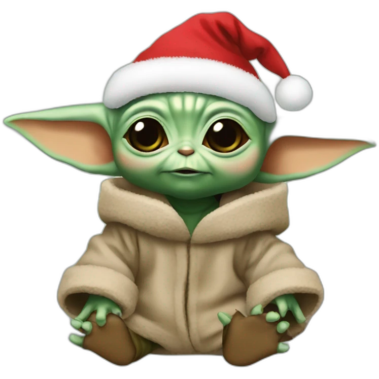 Baby yoda christmas emoji