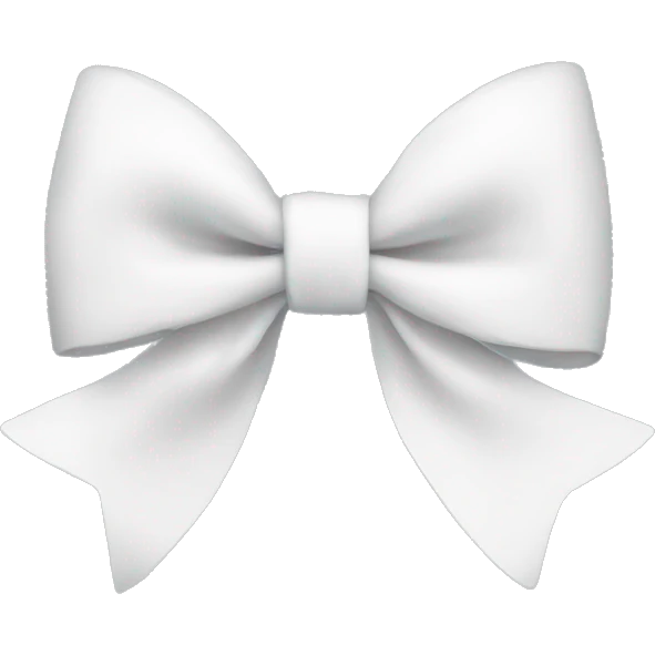 White bow  emoji