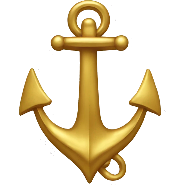 gold anchor emoji