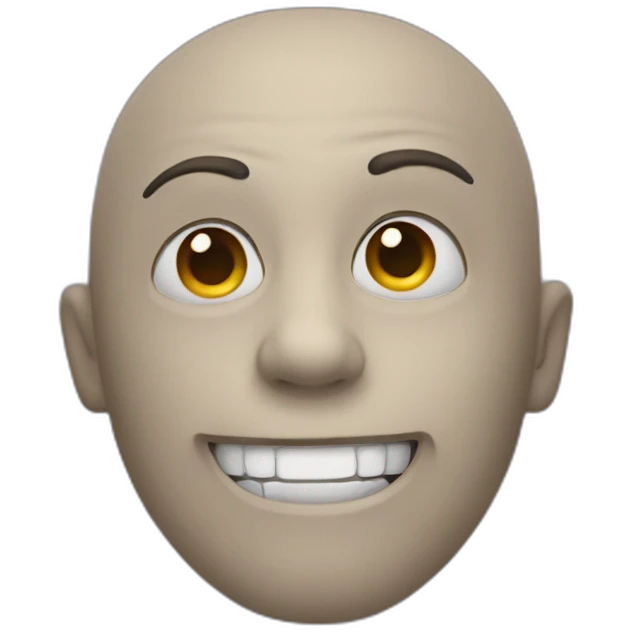 half smile half dead emoji
