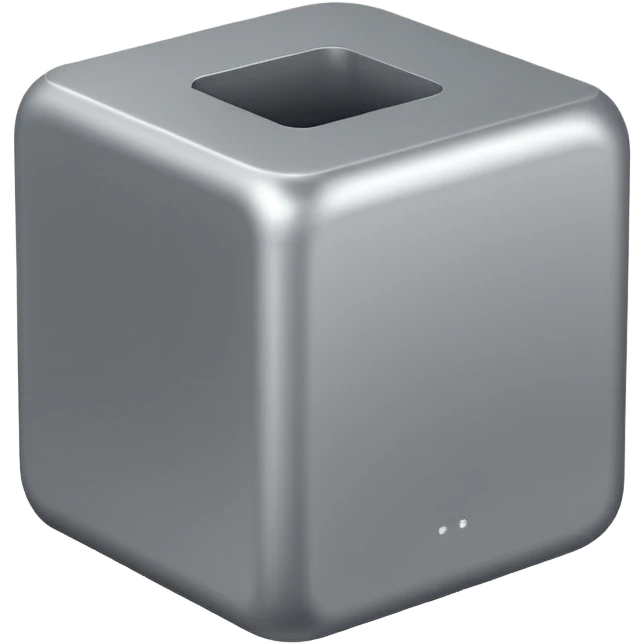  modern software box. Smooth 3D form, rounded edges, soft realistic lighting, minimalist design, no text or logos, neutral background. Rendered in the same realistic style as official Apple emojis (like the toolbox or laptop emoji). emoji