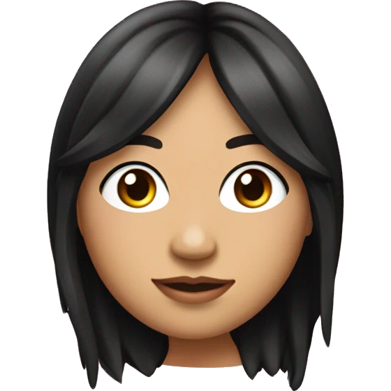  young beautiful Native American female idol scientist with feather earrings & long black hair with pink accents emoji