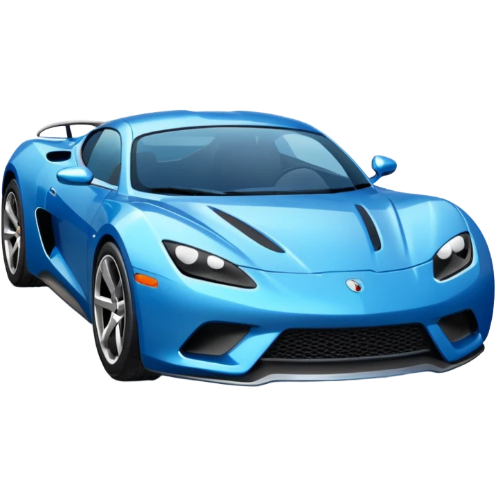 blue sports car emoji