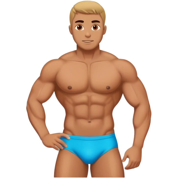 Muscular man in Speedo emoji