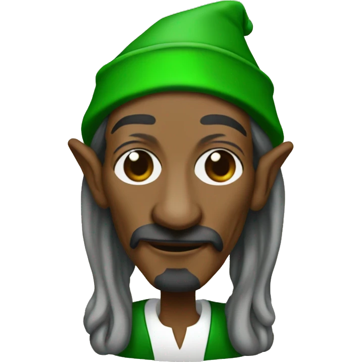 Snoop dogg as an elf emoji