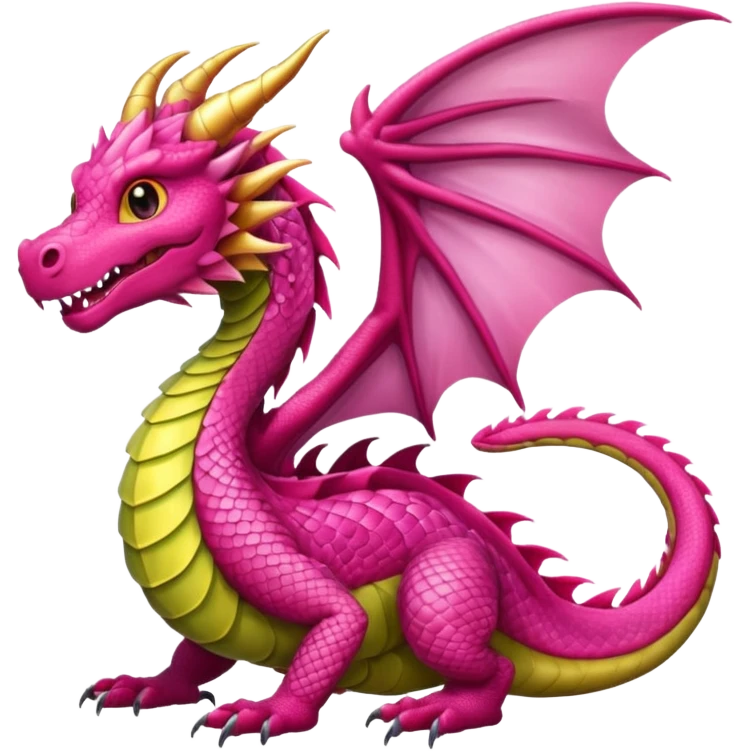 Pink dragon emoji