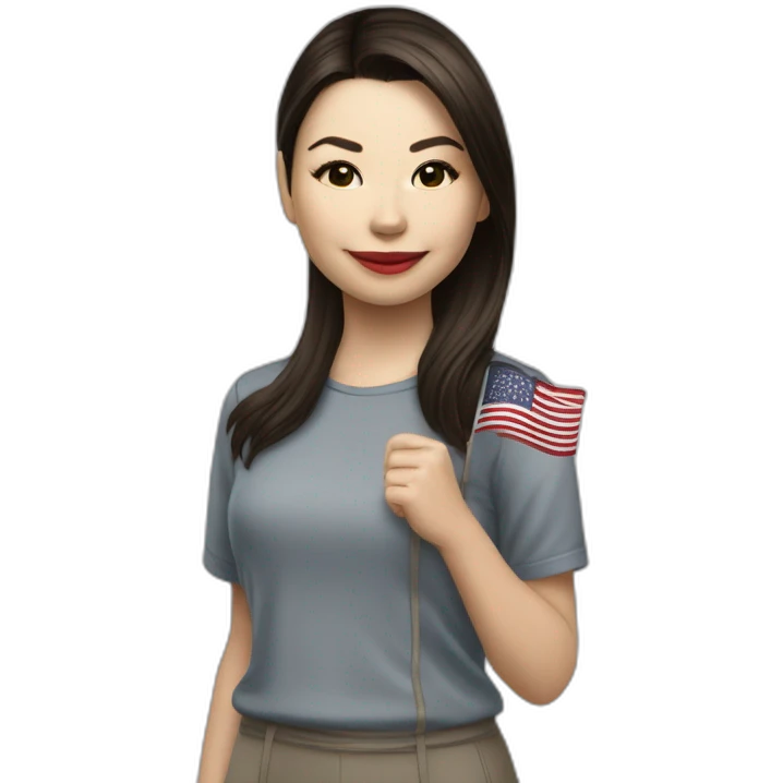 Miranda cosgrove avec drapeau transgenre emoji