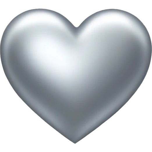 silver heart  emoji