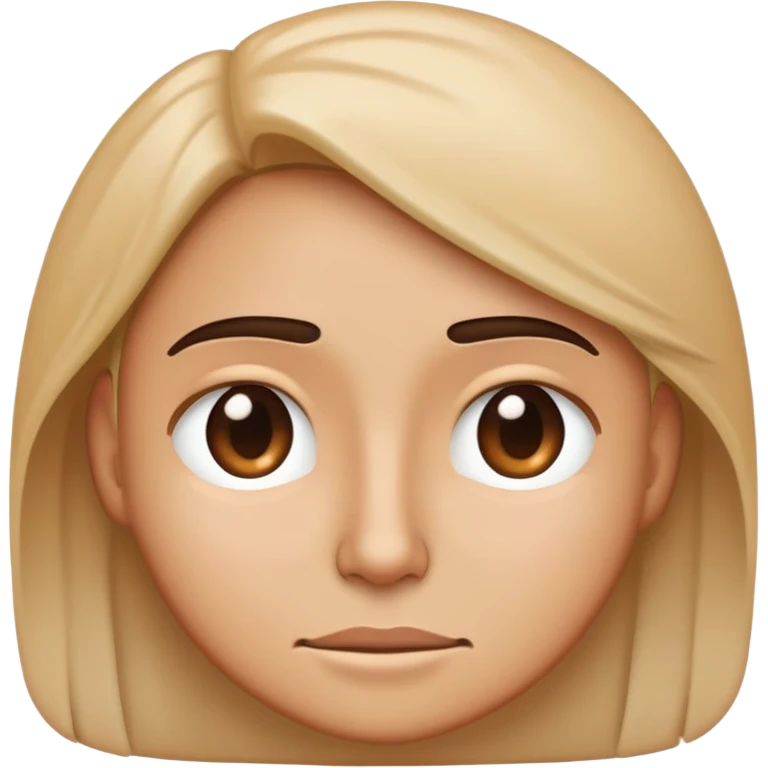 An iPhone style emoji of a person giving a side eye emoji