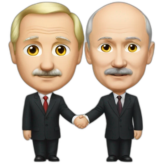 putin and lukashenko holding hands emoji