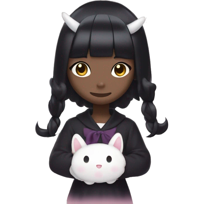 Make Kuromi which in Sanrio emoji