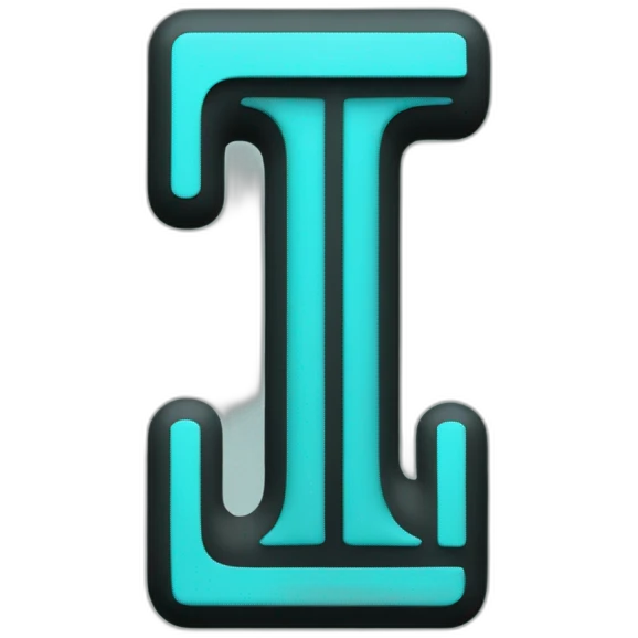 two symbols one is a black lowercase letter t and the other is a turquose verical bar emoji